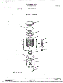 Basket / Agitator parts for Ge Washer SIG60100T0WG from AppliancePartsPros.com
