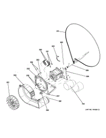 06 - Blower & Motor Assembly parts for Ge Washer Dryer Combo GTUP270EM0WW from AppliancePartsPros.com