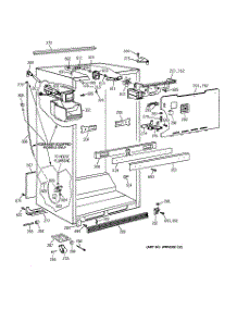 12 - Cabinet (5) parts for Ge Washer Dryer Combo GTUP270GM0WW from AppliancePartsPros.com
