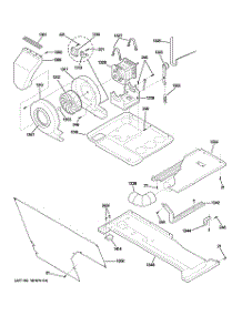 03 - Motor, Blower & Belt parts for Ge Washer Dryer Combo WSM2700HCWWW from AppliancePartsPros.com