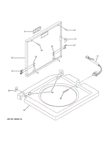 06 - Washer Top & Lid parts for Ge Washer Dryer Combo WSM2480D3WW from AppliancePartsPros.com