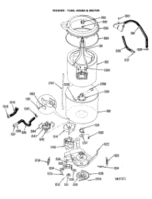 05 - Washer - Tubs, Hoses & Motor parts for Ge Washer Dryer Combo WSM2700LBW from AppliancePartsPros.com