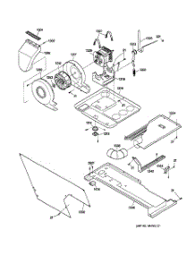 03 - Dryer Motor, Blower & Belt parts for Ge Washer Dryer Combo WSM2700WAWWW from AppliancePartsPros.com