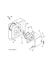 06 - Dryer Front Panel & Door Parts parts for Ge Washer Dryer Combo WSM2480TAAAA from AppliancePartsPros.com