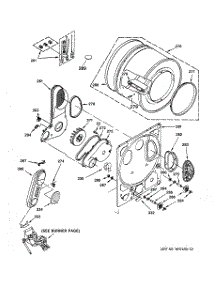 08 - Dryer Drum & Back Panel parts for Ge Washer Dryer Combo WSM2480TAAAA from AppliancePartsPros.com