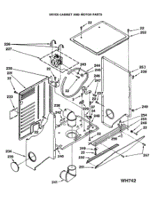 03 - Dryer Cabinet And Motor Parts parts for Ge Washer Dryer Combo WSM2480SAZWW from AppliancePartsPros.com