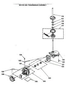 07 - Motor And Transmission Assembly parts for Ge Washer Dryer Combo WSM2480SAZWW from AppliancePartsPros.com