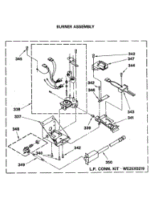 12 - Burner Assembly parts for Ge Washer Dryer Combo WSM2480SAZWW from AppliancePartsPros.com
