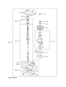 02 - Gearcase Parts parts for Ge Washer Dryer Combo WSM2480TBAWW from AppliancePartsPros.com