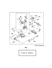 04 - Burner Assembly parts for Ge Washer Dryer Combo WSM2480TBAWW from AppliancePartsPros.com