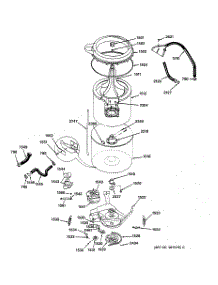 05 - Washer - Tubs, Hoses & Motor parts for Ge Washer Dryer Combo WSM2700TAW from AppliancePartsPros.com
