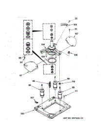 12 - Suspension Asssembly parts for Ge Washer Dryer Combo WSM2480TAAWW from AppliancePartsPros.com