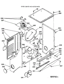 03 - Dryer Cabinet And Motor Parts parts for Ge Washer Dryer Combo WSM2420SCZAA from AppliancePartsPros.com
