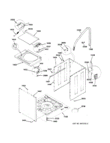 04 - Washer - Cabinet parts for Ge Washer Dryer Combo WSM2780TAW from AppliancePartsPros.com