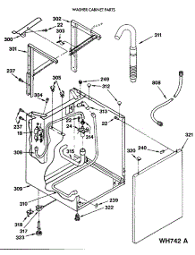 06 - Washer Cabinet Parts parts for Ge Washer Dryer Combo WSM2420SCZAA from AppliancePartsPros.com