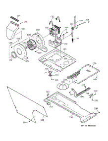03 - Dryer-Motor, Blower & Belt parts for Ge Washer Dryer Combo WSM2700TBWAB from AppliancePartsPros.com