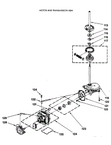 07 - Motor And Transmission Asm parts for Ge Washer Dryer Combo WSM2420SCZAA from AppliancePartsPros.com