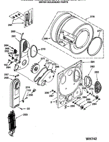 04 - Dryer Bulkhead Parts parts for Ge Washer Dryer Combo WSM2420SAZAA from AppliancePartsPros.com