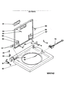 05 - Lid Parts parts for Ge Washer Dryer Combo WSM2420SAZAA from AppliancePartsPros.com