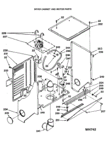 03 - Dryer Cabinet And Motor Parts parts for Ge Washer Dryer Combo WSM2420SAZWW from AppliancePartsPros.com