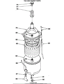 09 - Tub And Basket Parts parts for Ge Washer Dryer Combo WSM2420SAZWW from AppliancePartsPros.com