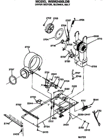 Driver Motor And Blower parts for Ge Washer Dryer Combo WSM2400LDB from AppliancePartsPros.com