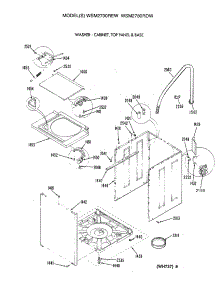 04 - Washer - Cabinet, Top Panel & Base parts for Ge Washer Dryer Combo WSM2700REW from AppliancePartsPros.com