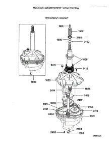 06 - Transmission Assembly parts for Ge Washer Dryer Combo WSM2700REW from AppliancePartsPros.com