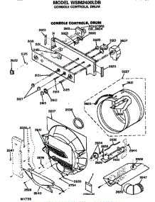 Console And Drum parts for Ge Washer Dryer Combo WSM2400LDB from AppliancePartsPros.com