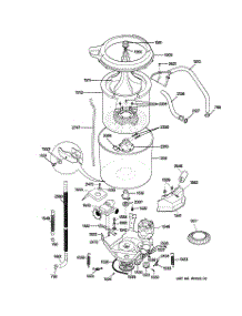 05 - Washer-Tubs, Hoses & Motor parts for Ge Washer Dryer Combo WSM2780TDWWB from AppliancePartsPros.com