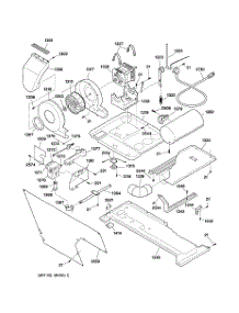 03 - Dryer-Motor, Blower & Belt parts for Ge Washer Dryer Combo WSM2780TDWAB from AppliancePartsPros.com