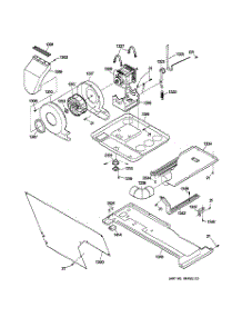 03 - Dryer-Motor, Blower & Belt parts for Ge Washer Dryer Combo WSM2700TCWWB from AppliancePartsPros.com