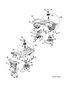04 - Motor & Drive Assembly parts for Ge Washer Dryer Combo GTUP240EM0WW from AppliancePartsPros.com