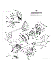 08 - Cabinet (1) parts for Ge Washer Dryer Combo GTUP240GM0WW from AppliancePartsPros.com