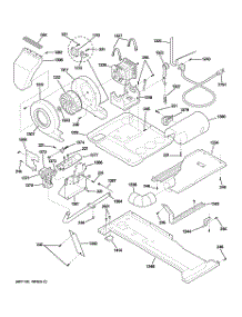 03 - Motor, Blower & Belt parts for Ge Washer Dryer Combo WSM2780HFWWW from AppliancePartsPros.com
