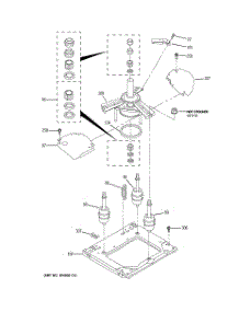 04 - Machine Base Parts parts for Ge Washer Dryer Combo WSM2420D2CC from AppliancePartsPros.com