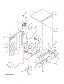 10 - Dryer Cabinet & Motor parts for Ge Washer Dryer Combo WSM2420D2WW from AppliancePartsPros.com