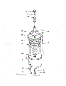 04 - Agitator, Basket & Tub Parts parts for Ge Washer Dryer Combo WSM2480D1WW from AppliancePartsPros.com