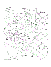 03 - Motor, Blower & Belt parts for Ge Washer Dryer Combo WSM2780DBWWW from AppliancePartsPros.com