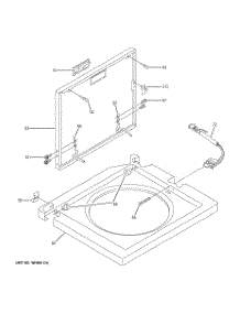 09 - Washer Top & Lid parts for Ge Washer Dryer Combo WSM2420D1WW from AppliancePartsPros.com