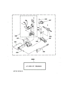 04 - Burner Assembly parts for Ge Washer Dryer Combo WSM2480D0WW from AppliancePartsPros.com