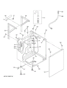 08 - Washer Cabinet & Dryer Support parts for Ge Washer Dryer Combo WSM2420D0WW from AppliancePartsPros.com
