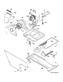 03 - Dryer Motor, Blower & Belt parts for Ge Washer Dryer Combo WSM2700DAWWW from AppliancePartsPros.com