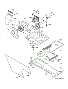 03 - Dryer Motor, Blower & Belt parts for Ge Washer Dryer Combo WSM2700WEWWW from AppliancePartsPros.com