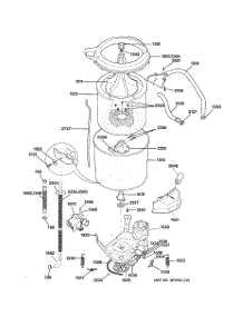 05 - Tub & Motor parts for Ge Washer Dryer Combo WSM2780WEWWW from AppliancePartsPros.com