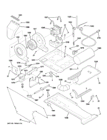03 - Motor, Blower & Belt parts for Ge Washer Dryer Combo WSM2780WDWWW from AppliancePartsPros.com
