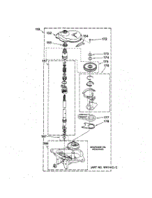 02 - Transmission parts for Ge Washer Dryer Combo WSM2420TCAWW from AppliancePartsPros.com