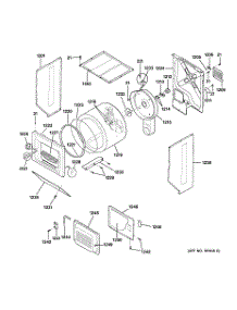02 - Dryer Cabinet, Drum & Heater parts for Ge Washer Dryer Combo WSM2780WCWWW from AppliancePartsPros.com