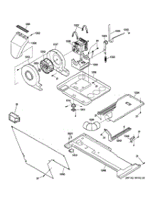 03 - Dryer Motor, Blower & Belt parts for Ge Washer Dryer Combo WSM2700WAWCC from AppliancePartsPros.com