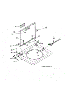 08 - Washer Lid parts for Ge Washer Dryer Combo WSM2420TCAWW from AppliancePartsPros.com
